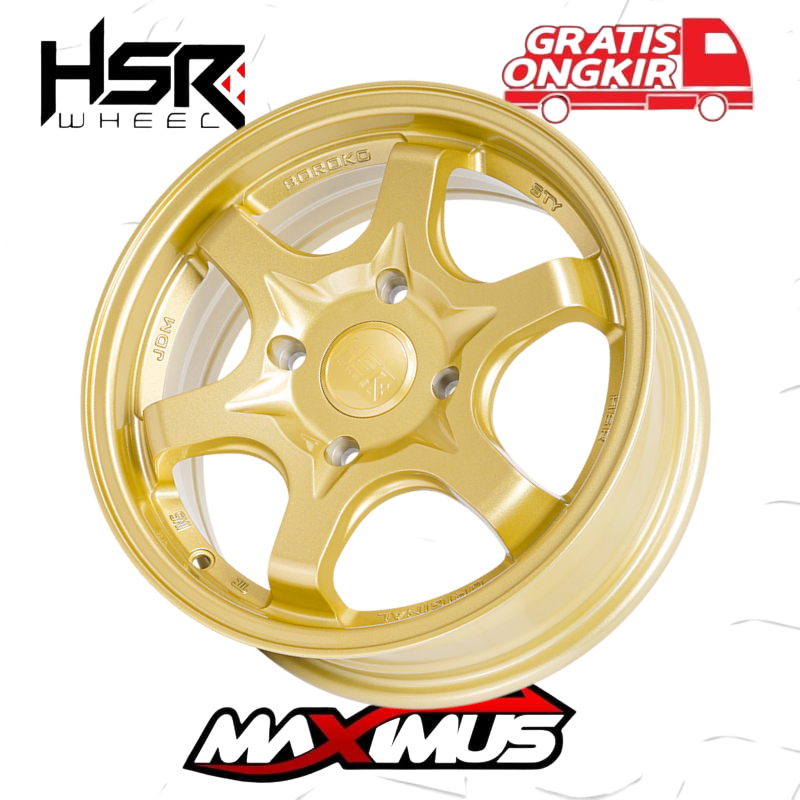 Velg Mobil Racing style STY JT238 HSR SUPER SALE R14 Lebar 55 Hole 4X114,3 Avanza Veloz Kijang Xenia