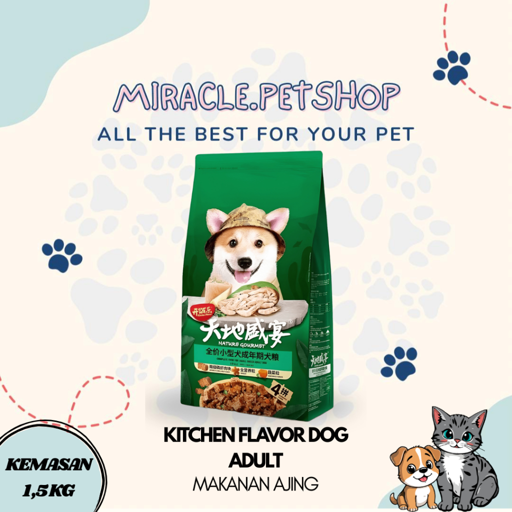 Makanan Anjing - Kitchen Flavor Dog Adult 1,5kg