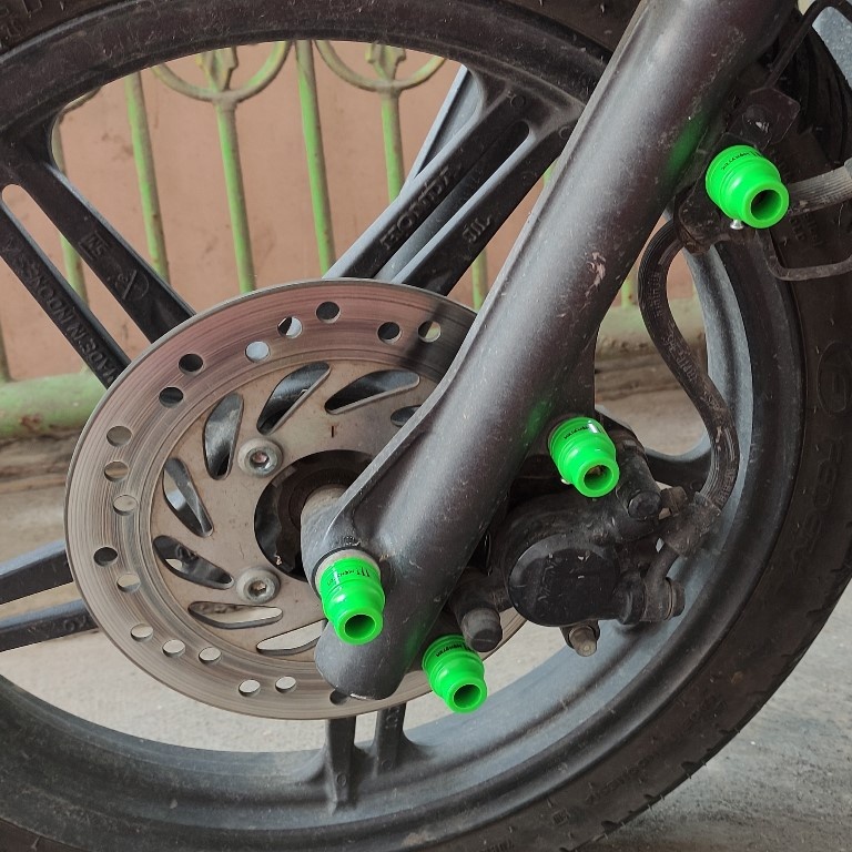 35E MONEL SPION HIJAU SET Monster Hijau Set 2pcs Monel Spion Universal Tutup Baut Variasi Penutup Ba