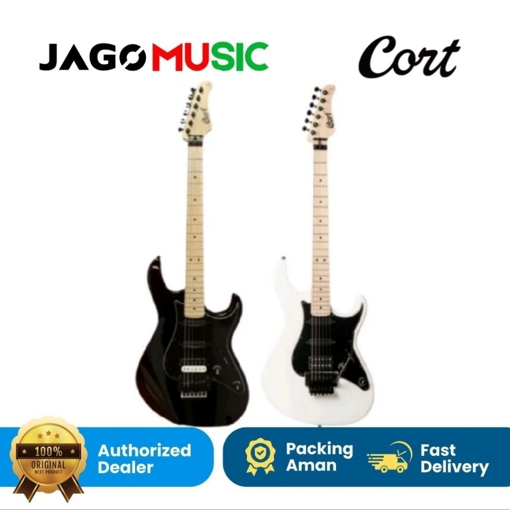 Guitar Electric Gitar Elektrik Cort G250FR II Gitar Cort G 250FR II Original - WH