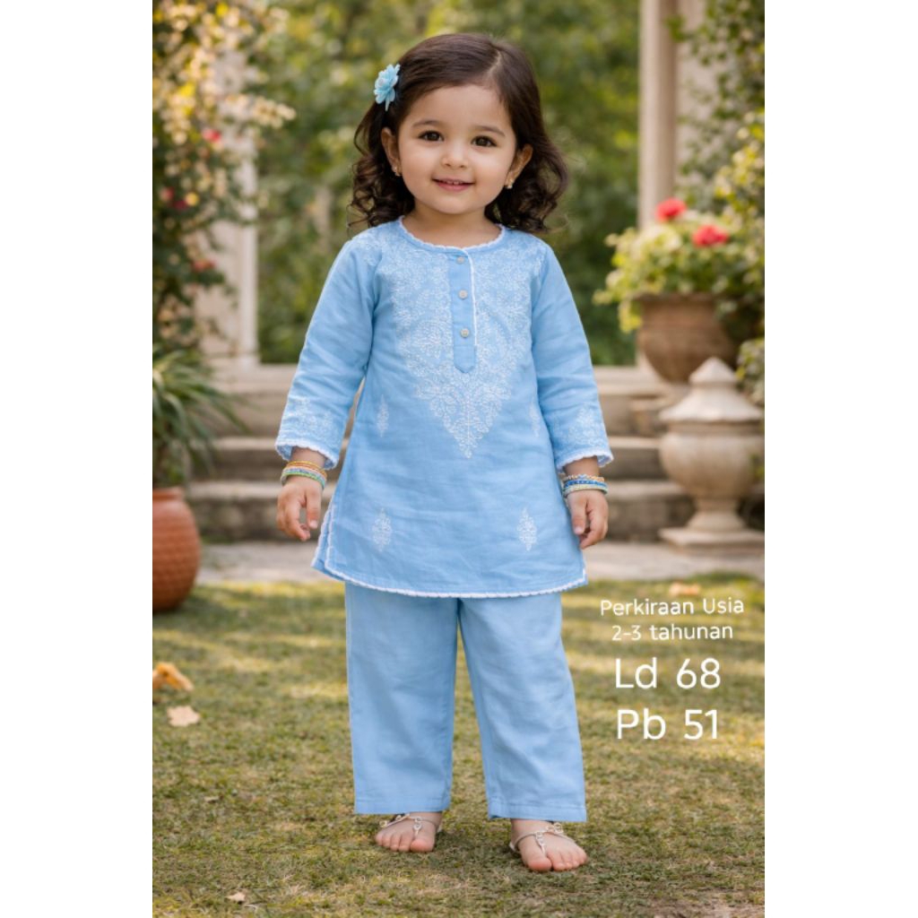 Baju India Pakistan Edisi Lebaran 2026 Premium Original India Anak 2-3 tahun Kurti set kurta kostum 