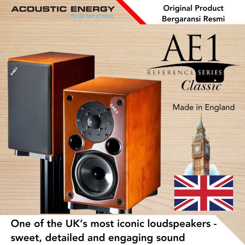 ACOUSTIC ENERGY AE1 Classic Reference Series Bookshelf Speaker MADE IN ENGLAND