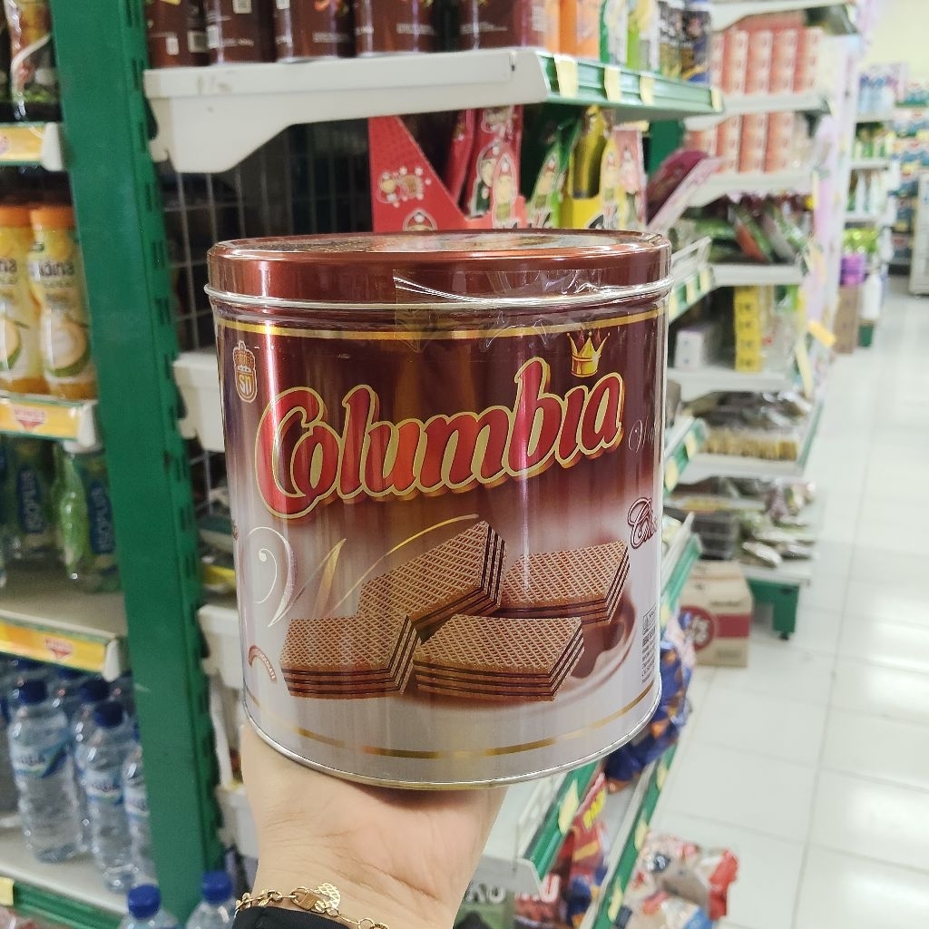 COLUMBIA WAFER KALENG CHOCOLAT 500GRAM/WAFER COLUMBIA