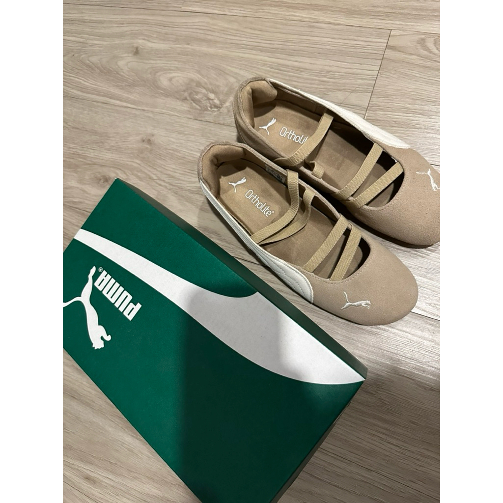 Preloved puma ballet shoes 37 tan 23cm