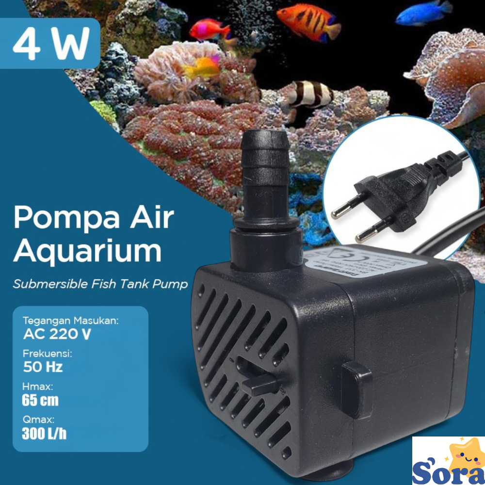 Taffware Pompa Air Aquarium / Taffware Pompa Air Celup 220V 4W 3W /  Pompa Air Aquarium