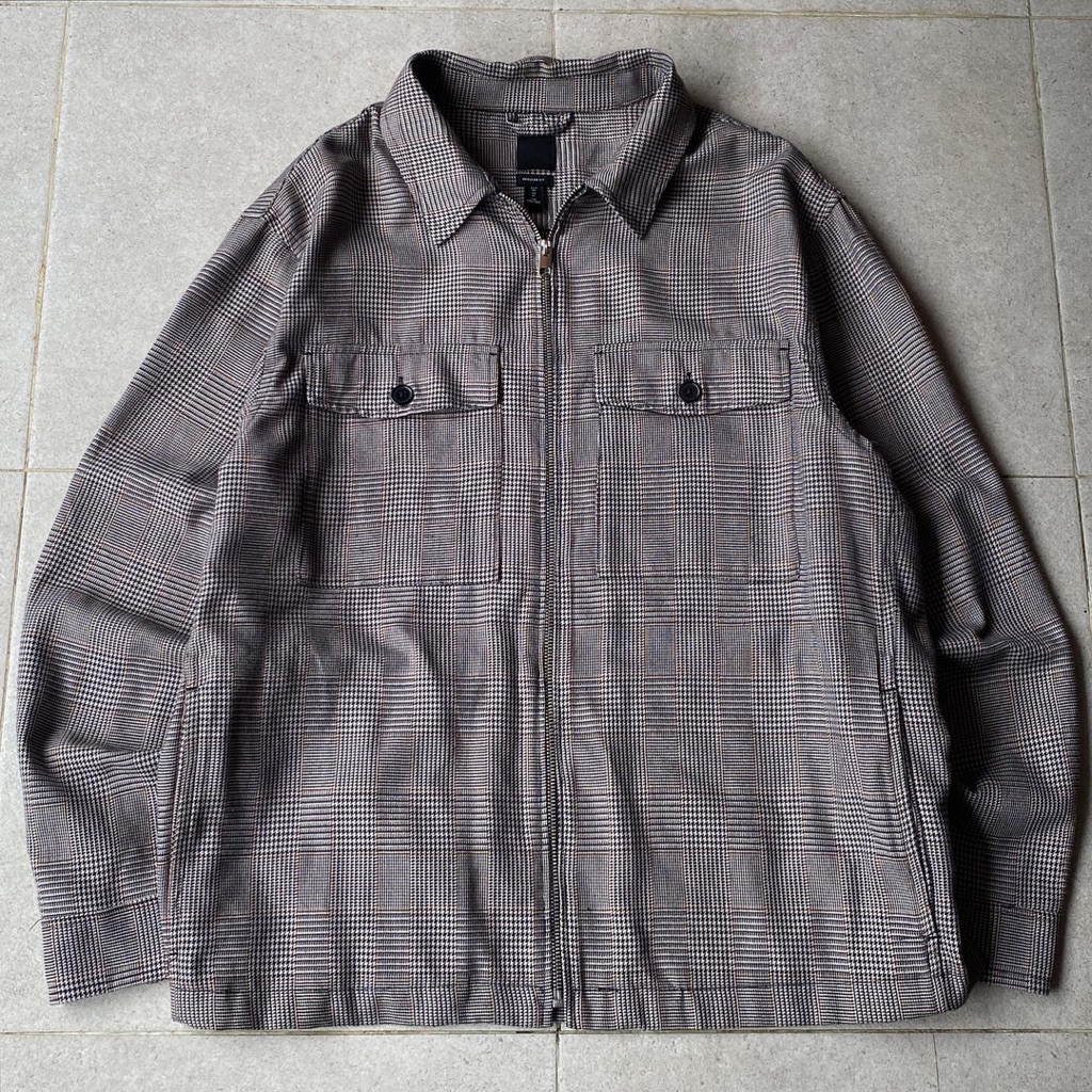 Hm 4pocket Vintage Casual Tartan Jacket