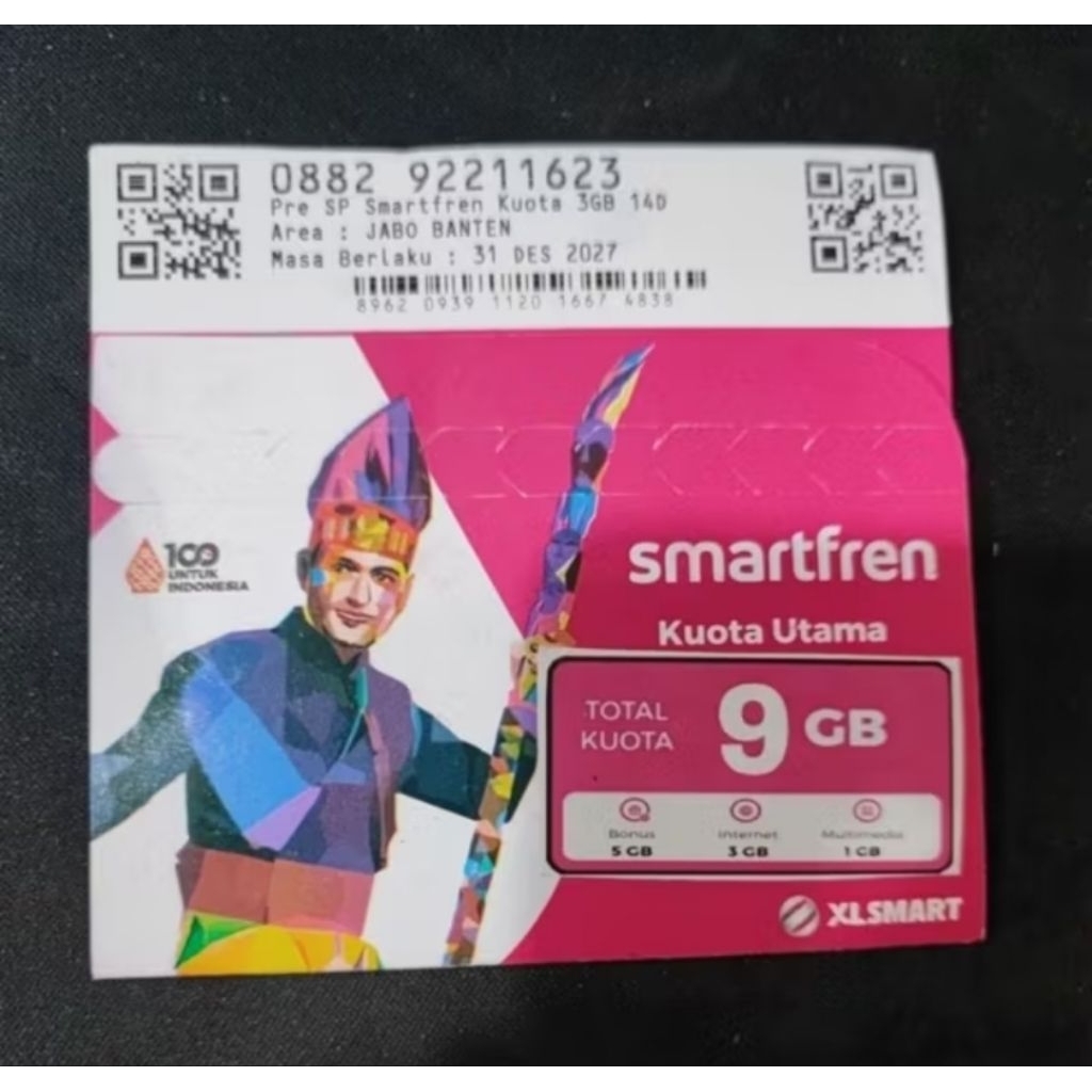 Kartu perdana smartfren data 9gb nasional