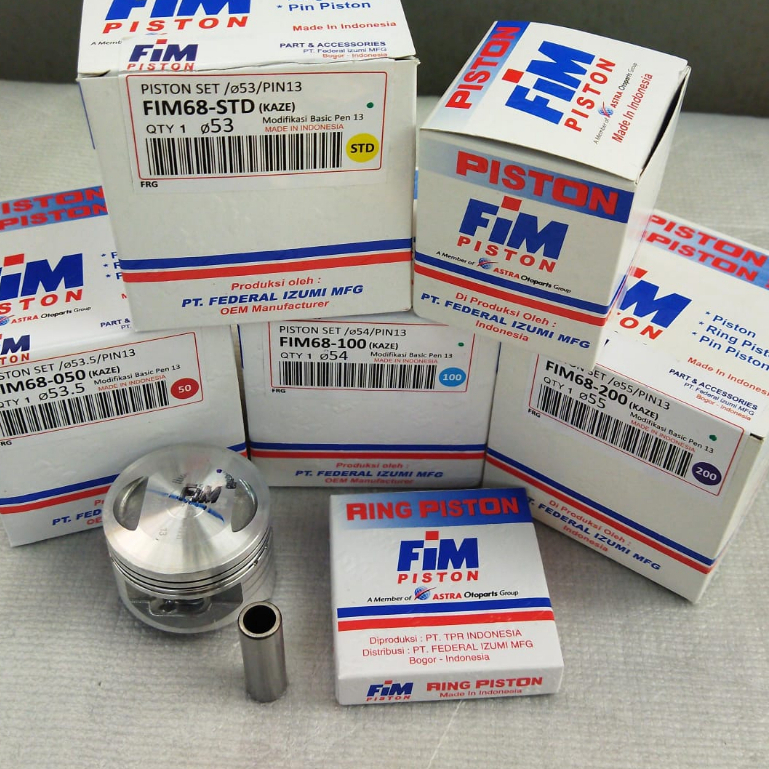 SEHER PISTON KAZE KIT FIM-68 KAWASAKI KAZE 53 53'5 54 54,5 55 PIN 13 FIM