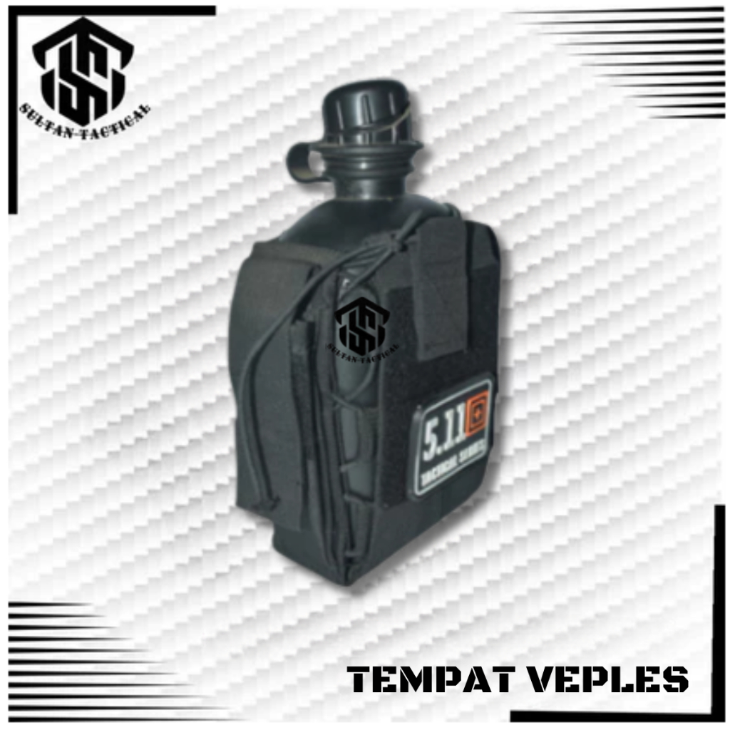 Tas Botol Minum/Pria Polisi Polri TNI Outdoor Tempat Peples Tebal COD