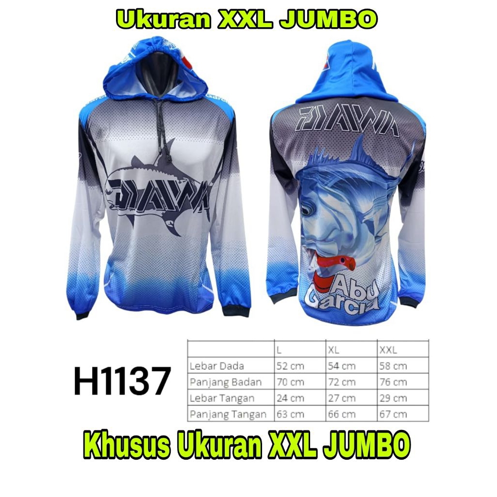 Baju Jersey Mancing XXL JUMBO Kaos Jersey Mancing Motif Printing
