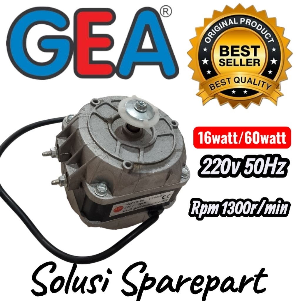 Dinamo Motor Fan Showcase Kulkas Fan Bawah 16watt GEA RSA