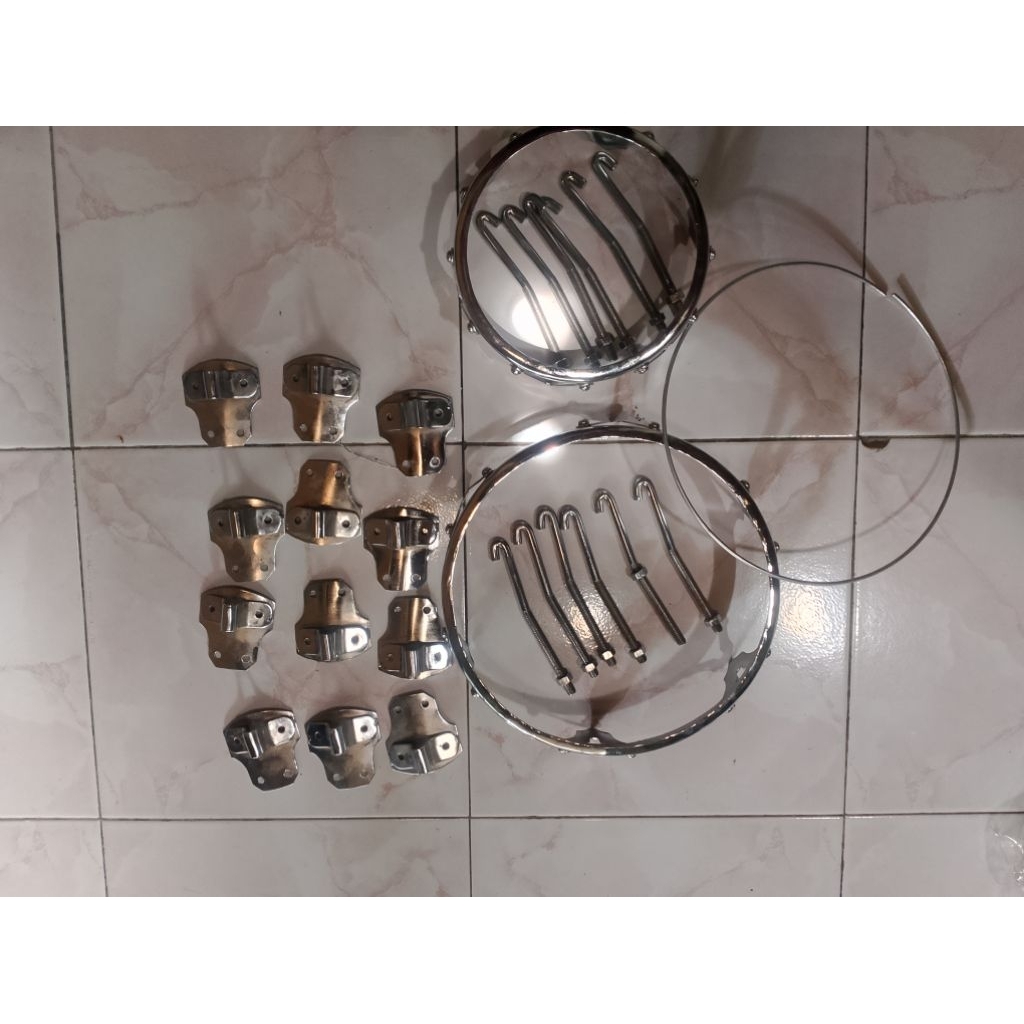 usic Accessories ring kendang tabla  fulset   ukuran  tak 6 in   dit 18-23inc  besi tebal Crom anti 
