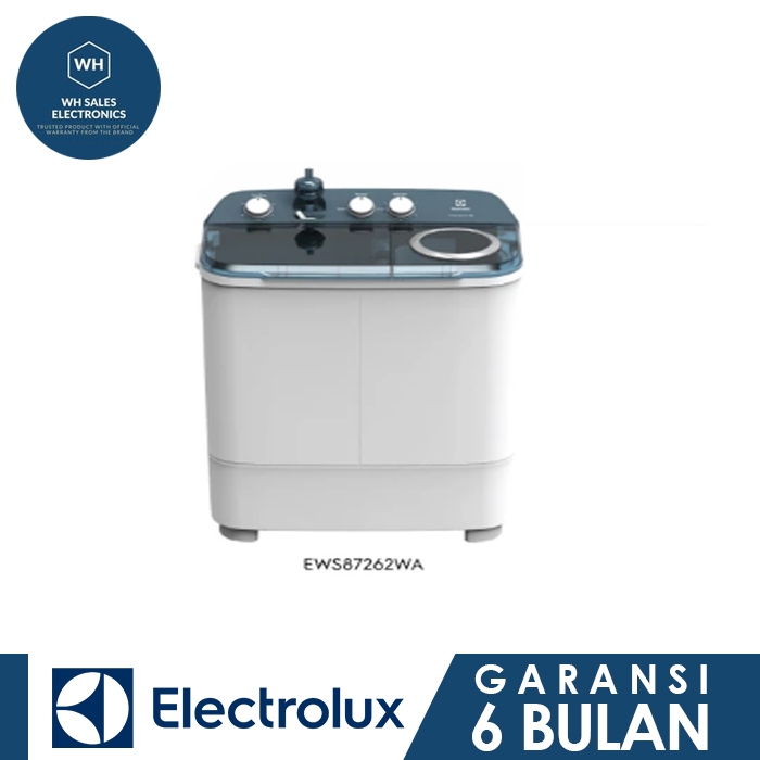 ELECTROLUX Mesin Cuci  EWS98262WA/ EWS 98262WA / EWS 98262 WA Mesin Cuci 2 Tabung 8kg ELECTROLUX - G
