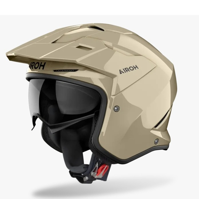 HELM MOTOR HALF FACE AIROH KOMBAKT MOCHA GLOW GLOSS HELM CROSS HALF FACE AIROH KOMBAKT MOCHA GLOW GL