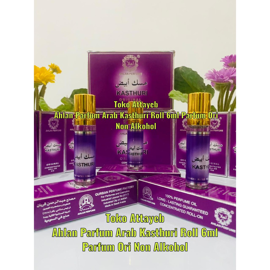 Ahlan Parfum Arab Kasthuri Roll 6ml Parfum Ori Non Alkohol