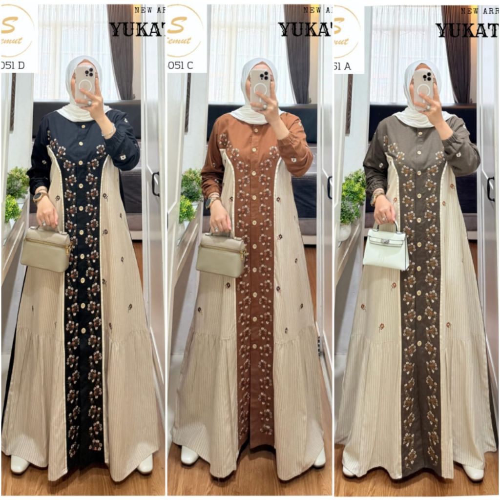 GAMIS TERBARU by SYAINA BY  S-Mut ORIGINAL PREMIUM ((READY))