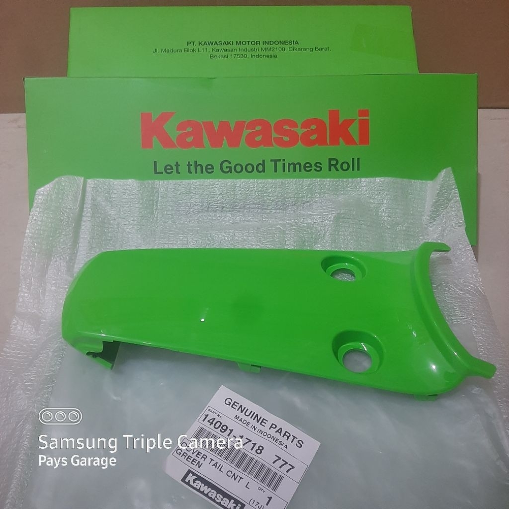 cover tail kawasaki Athlete 125 / Ax125 Hijau