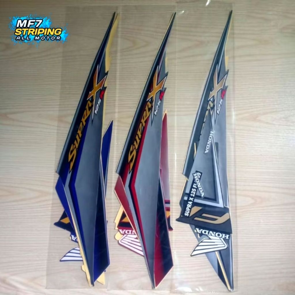 STRIPING SUPRA X 125 FI 2009 LENGKAP FULLSET ORIGINAL LOOK - STIKER SUPRA X FI 2009 FULL BODY