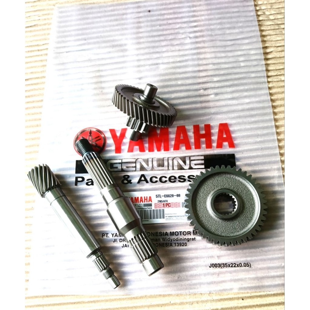 PAKET KOMPLIT GIGI RASIO/ GIGI MESIN KOMPLIT YAMAHA MIO SPORTY 5TL