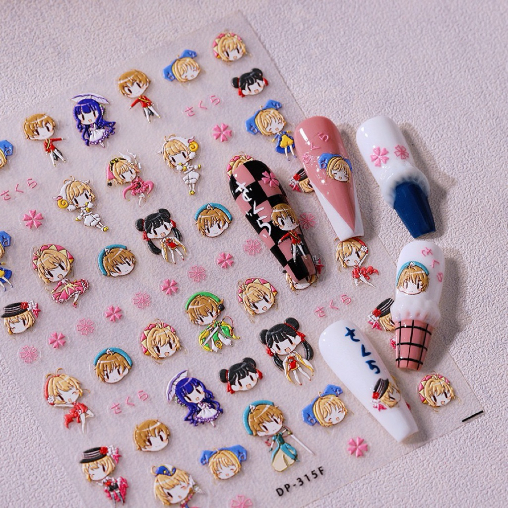 DP-315 Sticker Nail Art Tensor / Sticker Kuku Cardcaptor Sakura
