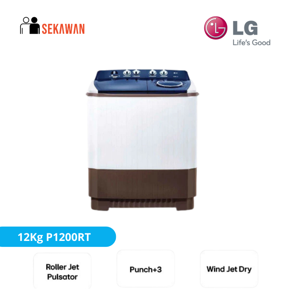 Mesin Cuci lg 2 Tabung LG P1200RT 12Kg