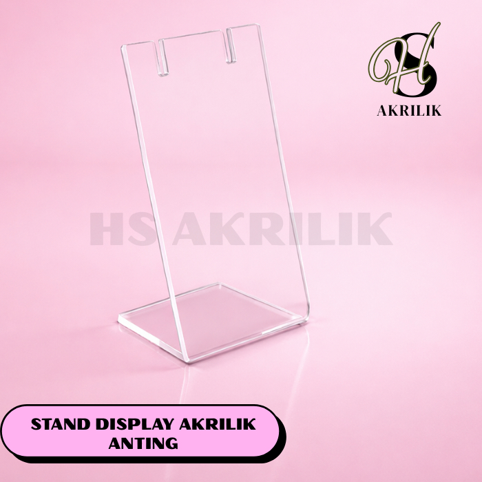 Display Akrilik Anting  Stand Tempat Anting Transparan Rak Anting Toko & Rumah