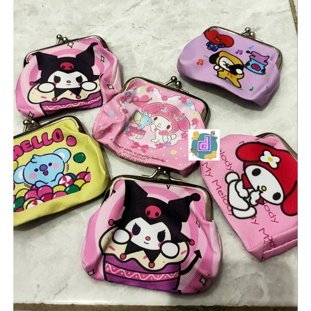 Dompet Koin Lucu / Dompet Koin Sanrio / Dompet Koin BT21/ Dompet Koin Labubu