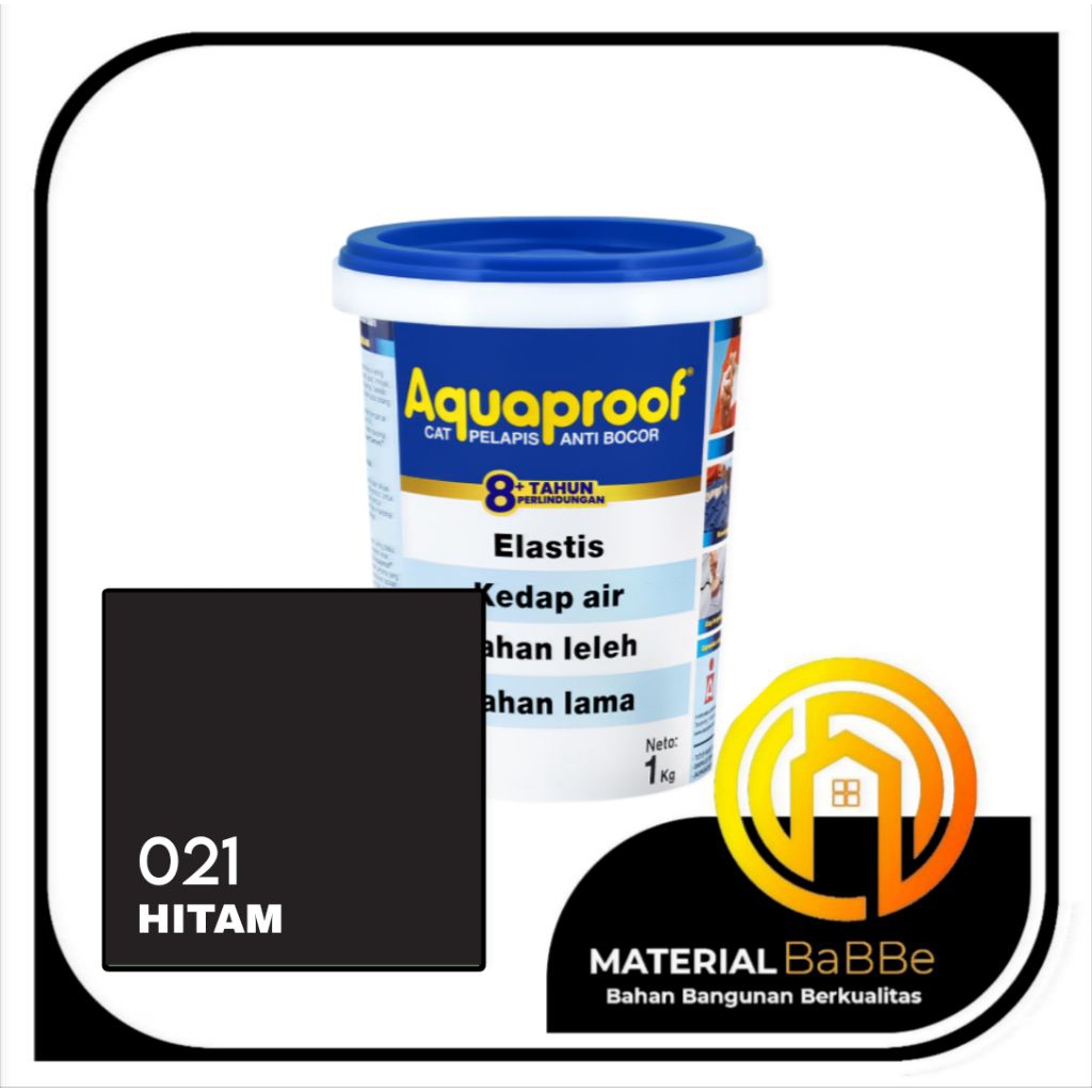 Aquaproof 021 Hitam 1 Kg | Cat Pelapis Anti Bocor