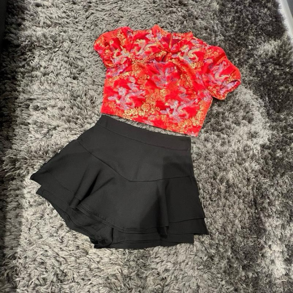 One Set Cheongsam Rok Polos