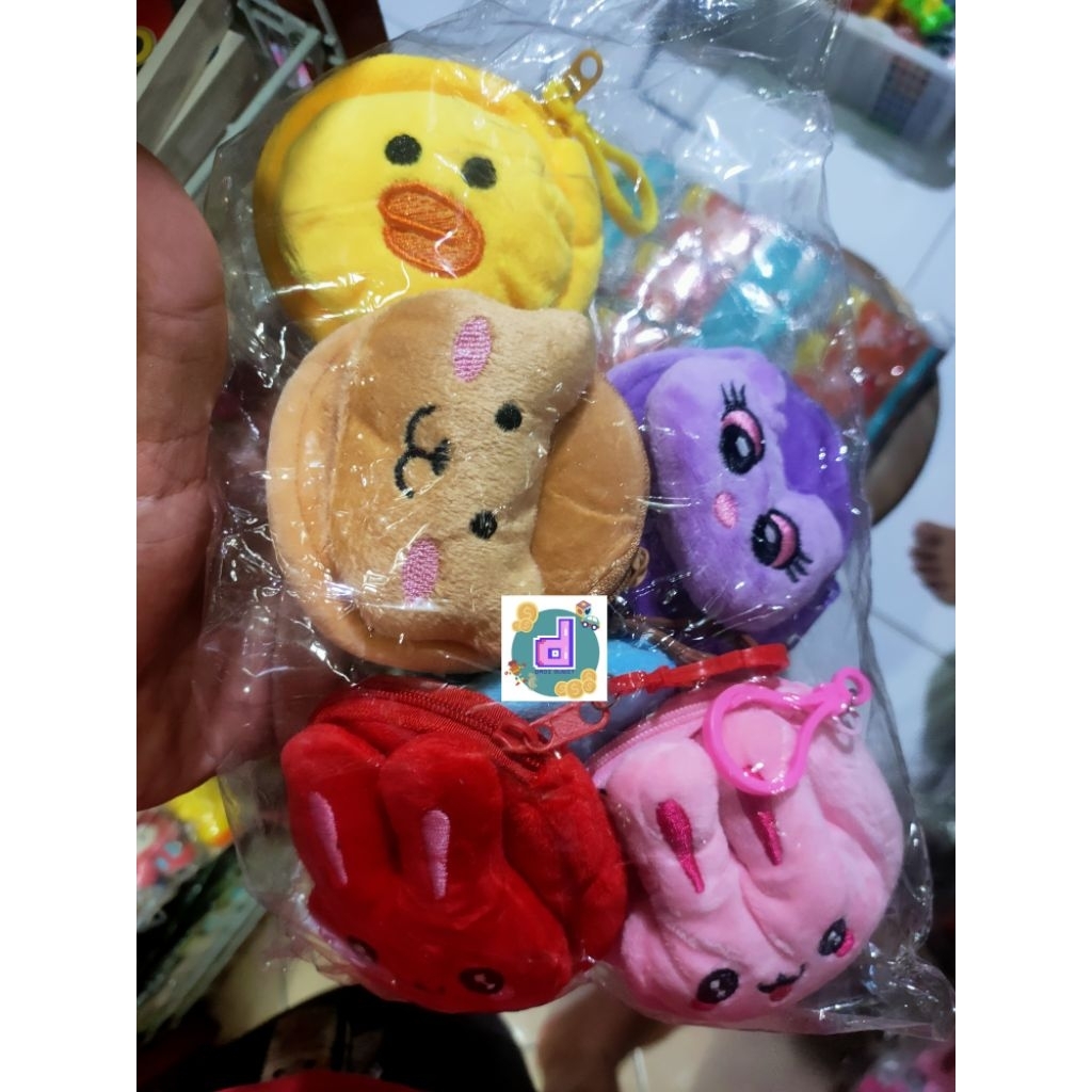 DOMPET KOIN BULU LUCU/ DOMPET LUCU/ DOMPET KOIN LUCU