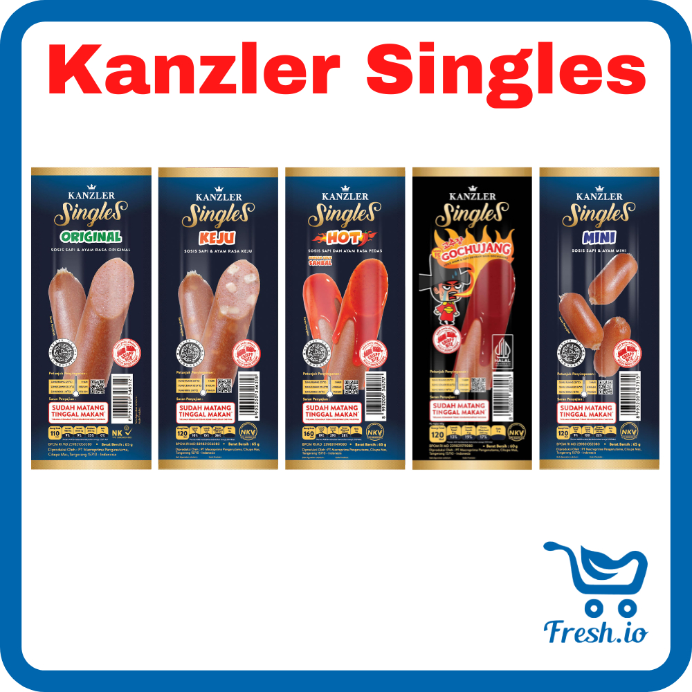 Kanzler Singles Sosis Original / Keju / Hot / Gochujang / Mini