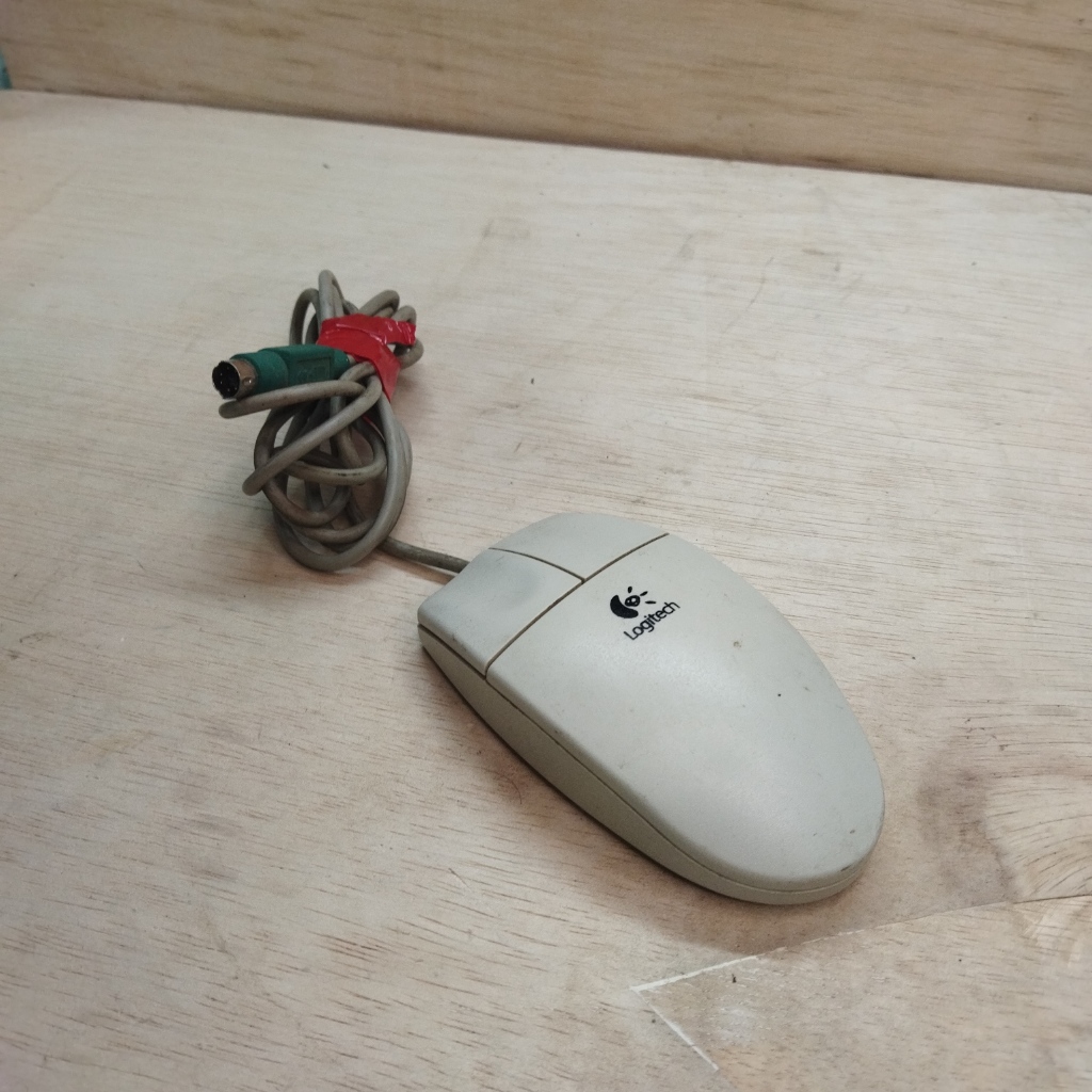 Mouse Komputer Trackball PS2 Jadul Vintage