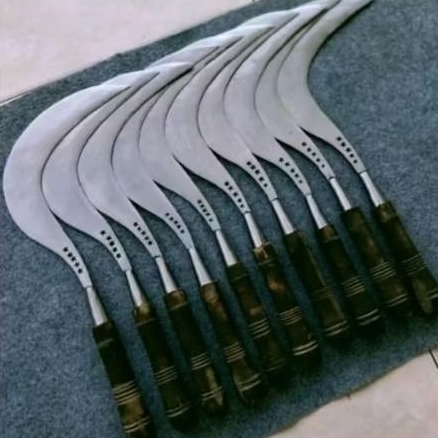 Sabit Padi/Arit Padi, Arit Rumput, Arit Ranting Ranting, Bahan Asli Baja