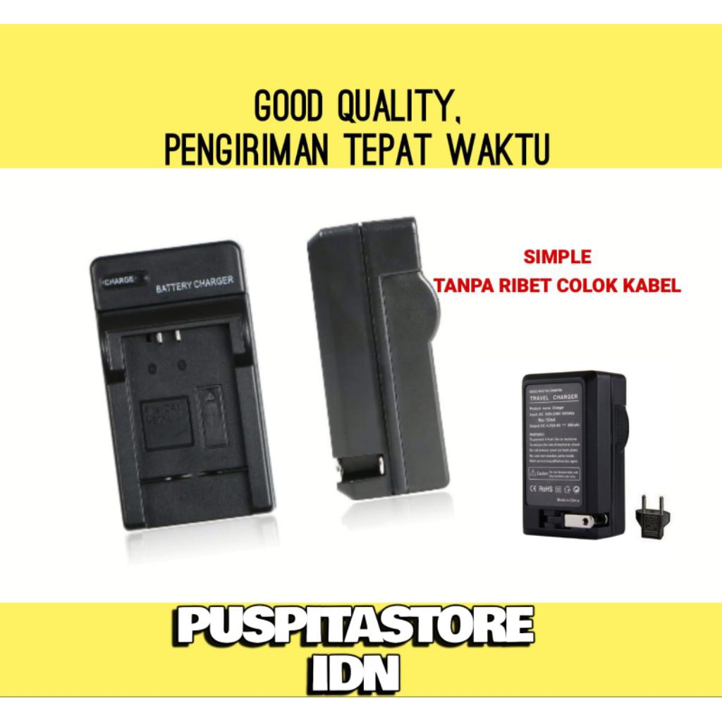 Travel Charger Kamera Sony Cybershot WX350 WX500 WX600 WX700 WX800 - Casan Charger