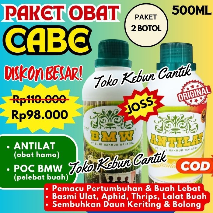Paket Lengkap Petani Cabai‼️ POC BMW 500ml + ANTILAT 500ml | Mengatasi Hama dan Meningkatkan Hasil P