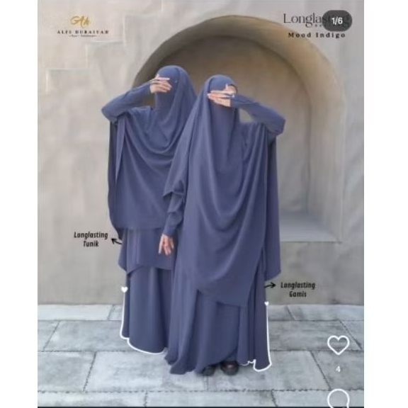 Tunik longlasting Alfi huraiyah 1 set NP