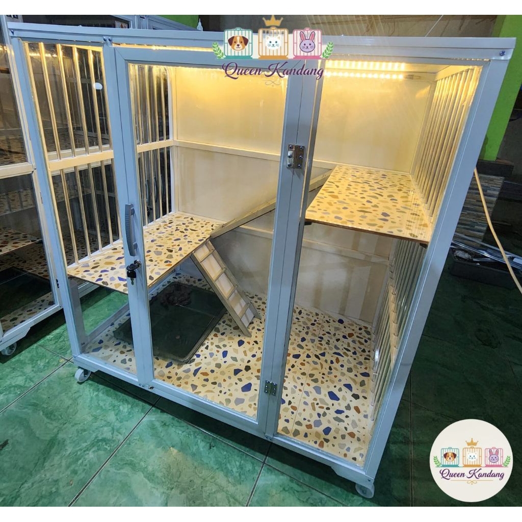 Kandang Kucing Aluminium 1 Pintu Sultan