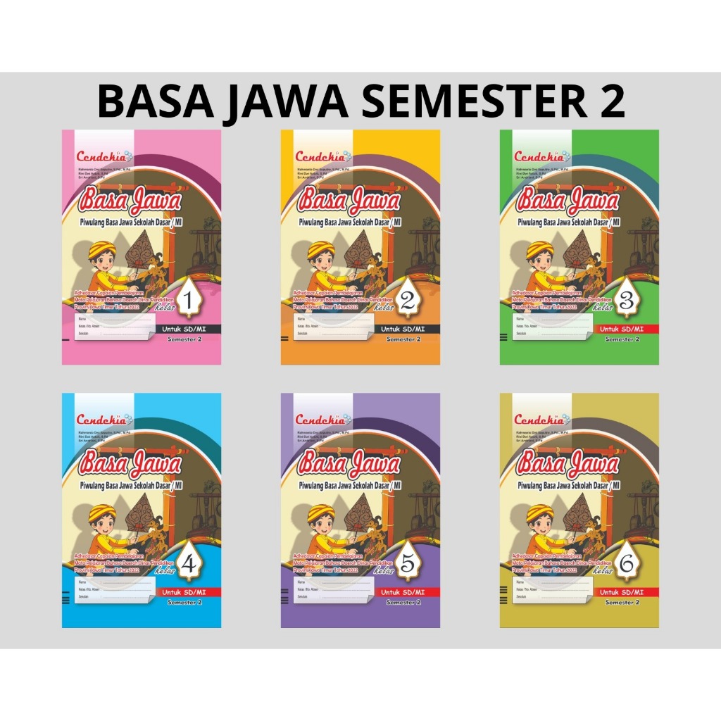 Modul Pendamping Basa Jawa SD/Mi Semester 2 Kelas 1-6//Buku Pendamping Basa Jawa//PUSTAKA CENDEKIA