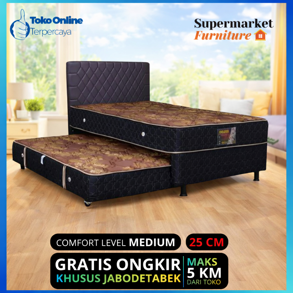 SPRINGBED 2in1 DELUXE CENTRAL SPRINGBED / KASUR CENTRAL DELUXE ZEST SORONG 2in1