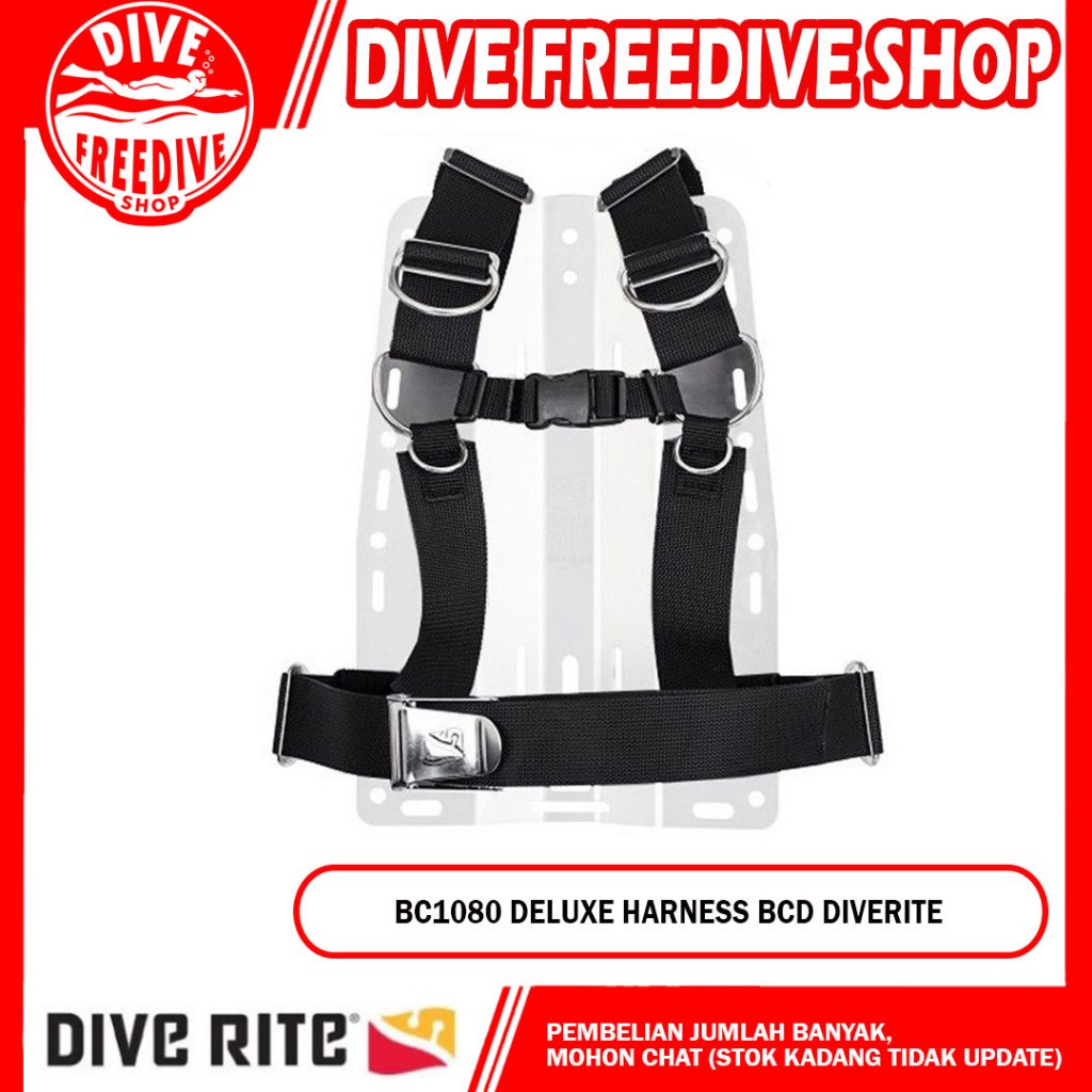BC1080 Deluxe Harness Diverite BCD Scuba Diving Technical BC Dive Rite Jacket Rompi Selam Dive