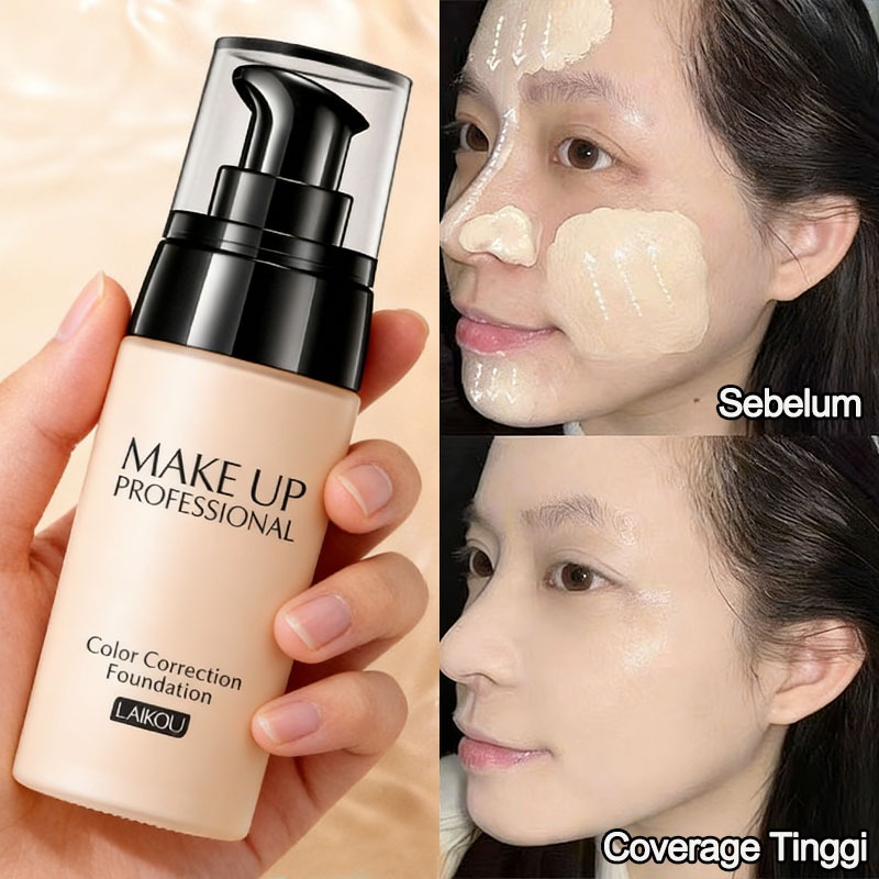 Dempul wajah tahan air concealer tahan lama Liquid foundation BB cream matte foundation murah 40g/ko