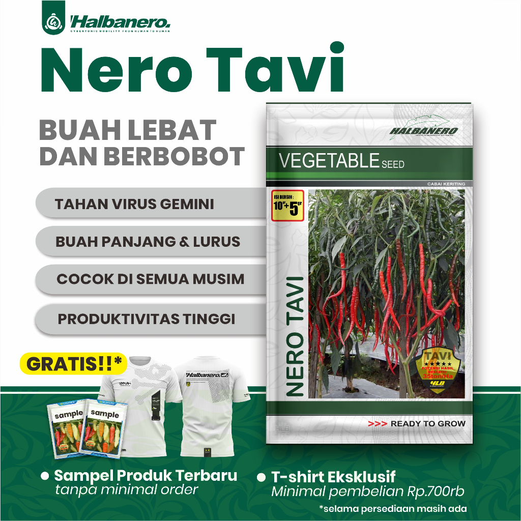 BENIH CABAI KERITING NERO TAVI - HALBANERO