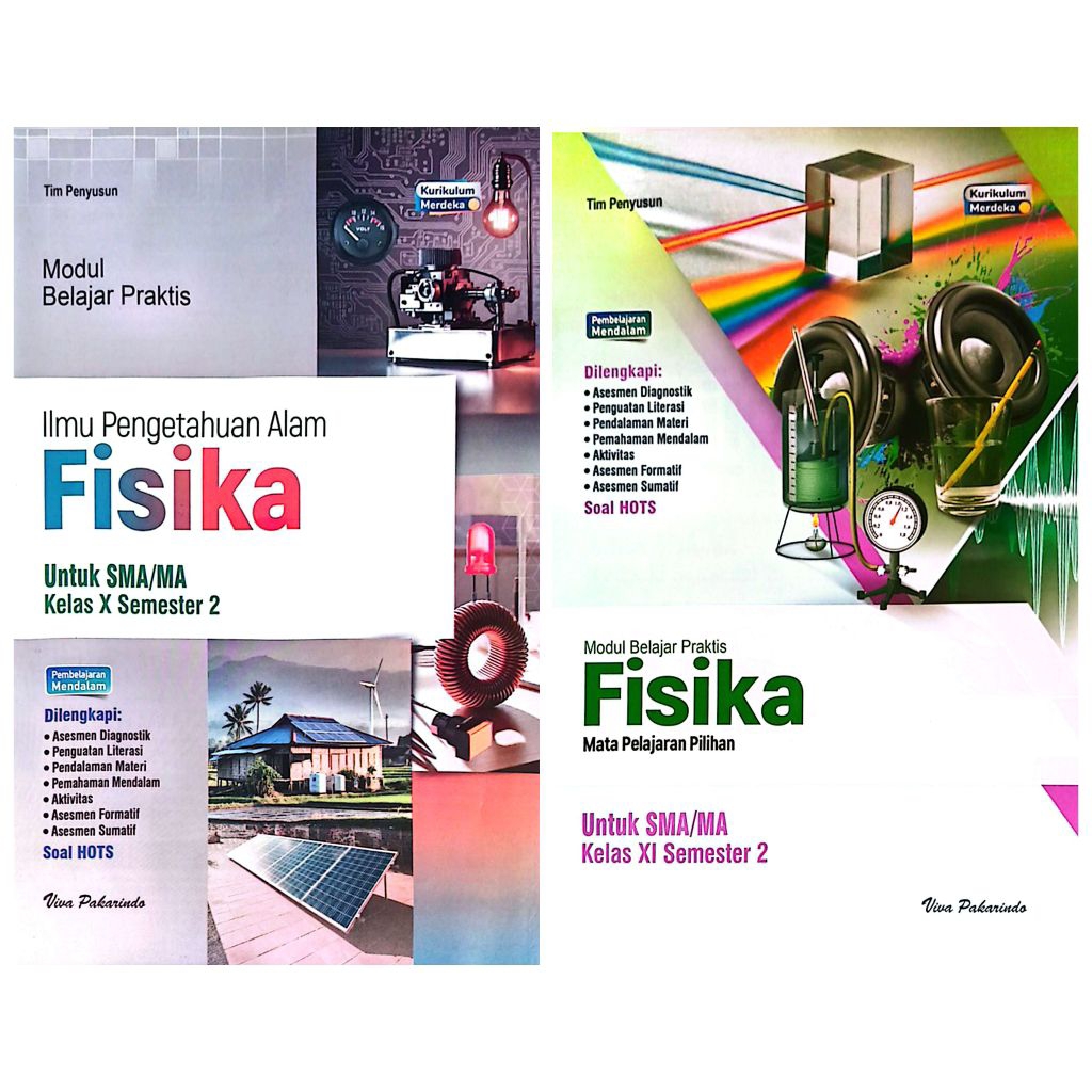 BUKU LKS VIVA PAKARINDO SMA MA FISIKA KELAS 10 11 SEMESTER 2 GENAP KURIKULUM MERDEKA TA.25-26 | PUSA