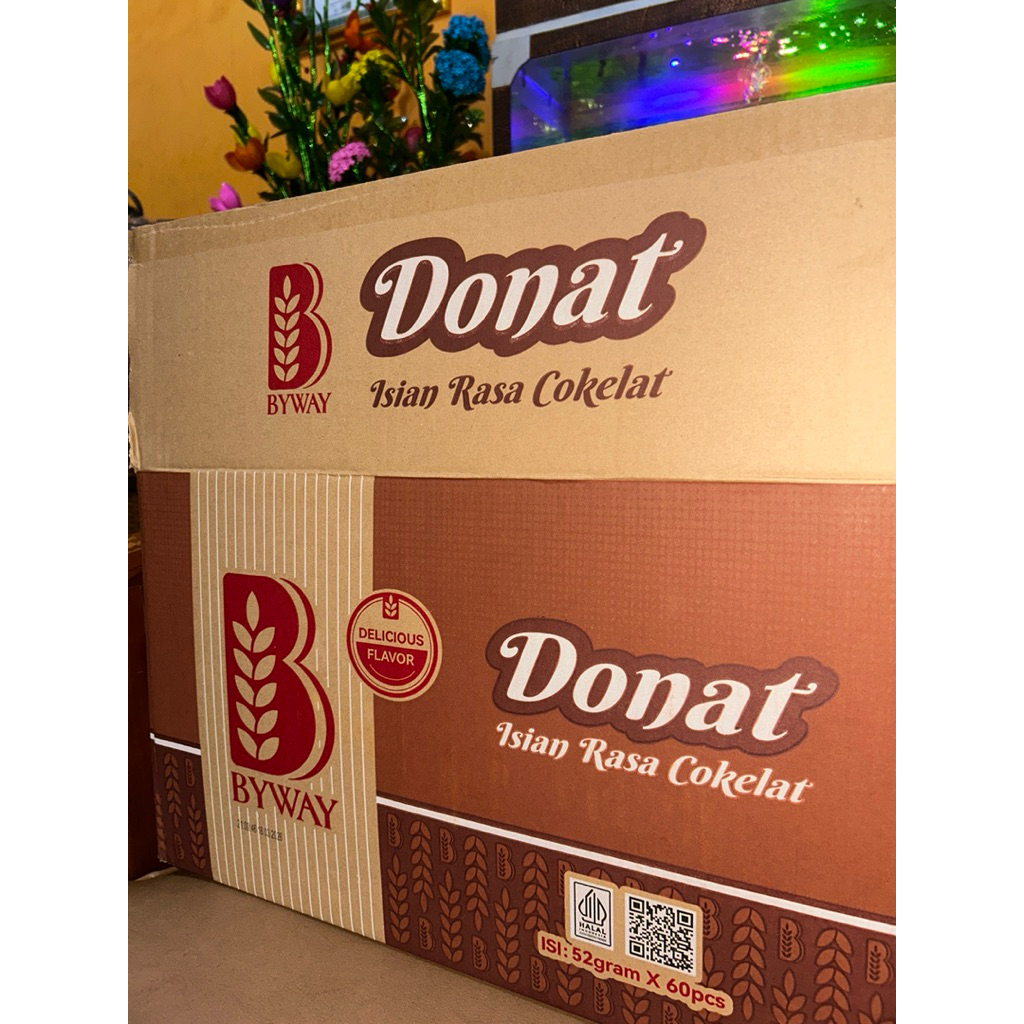 Roti Donat BYWAY 1 dus isi 60pcs