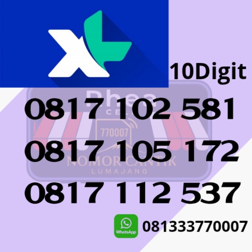 Nomor Cantik XL 10Digit