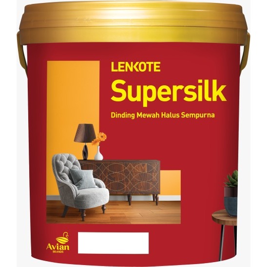 Lenkote Supersilk CatTembok Interior 2,5 Ltr
