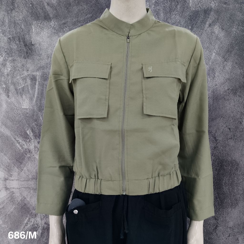 Jaket Crop cewek Cressida Original