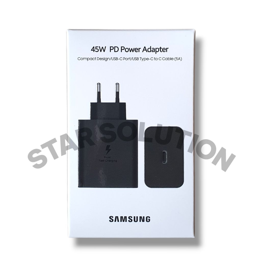 Adaptor Charger Samsung 45 Watt/Kepala Charger Samsung 45 Watt/Travel Adapter Samsung 45 Watt Origin