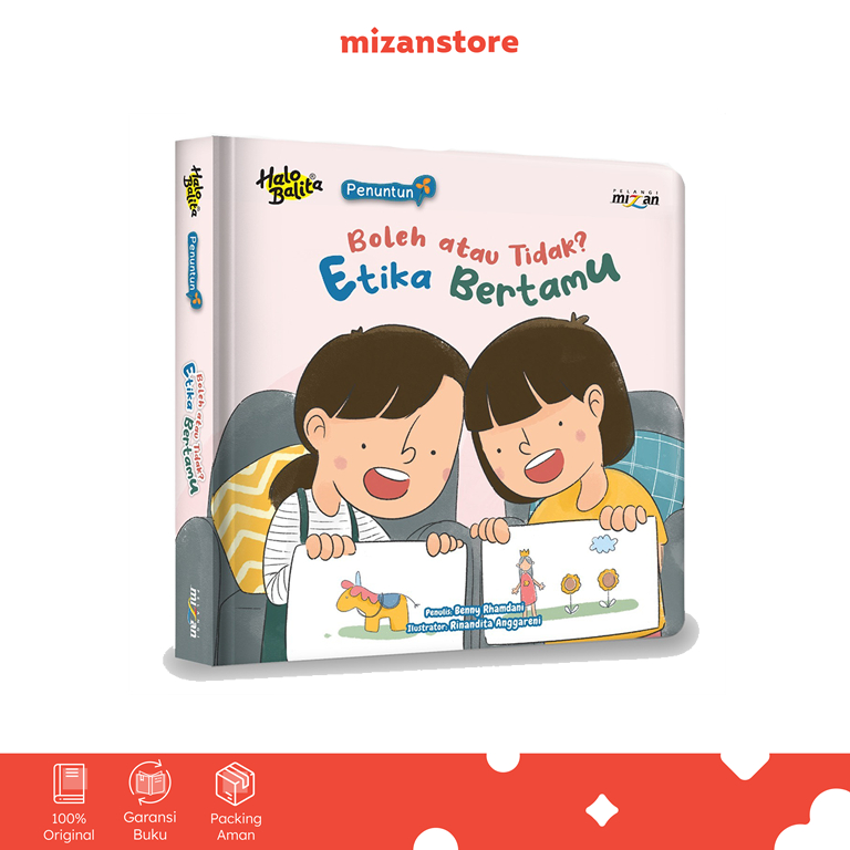 [Mizan Surabaya] Halo Balita Seri Penuntun Boleh atau Tidak? Etika Bertamu Boardbook