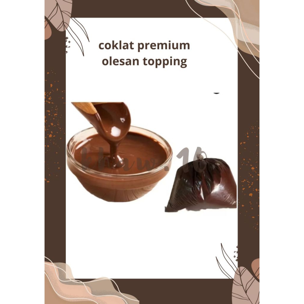 Glaze Coklat Cair olesan topping kiloan 1kg
